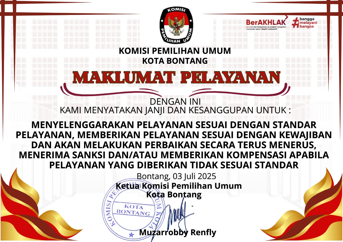 Maklumat Pelayanan Tahun 2025